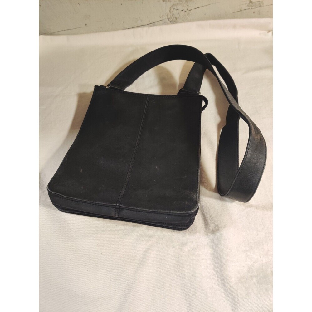 Women's FOSSIL Genuine Pebbled Leather, Black, Crossbody Shoulder Bag, Purse.‎ - Picture 13 of 16
